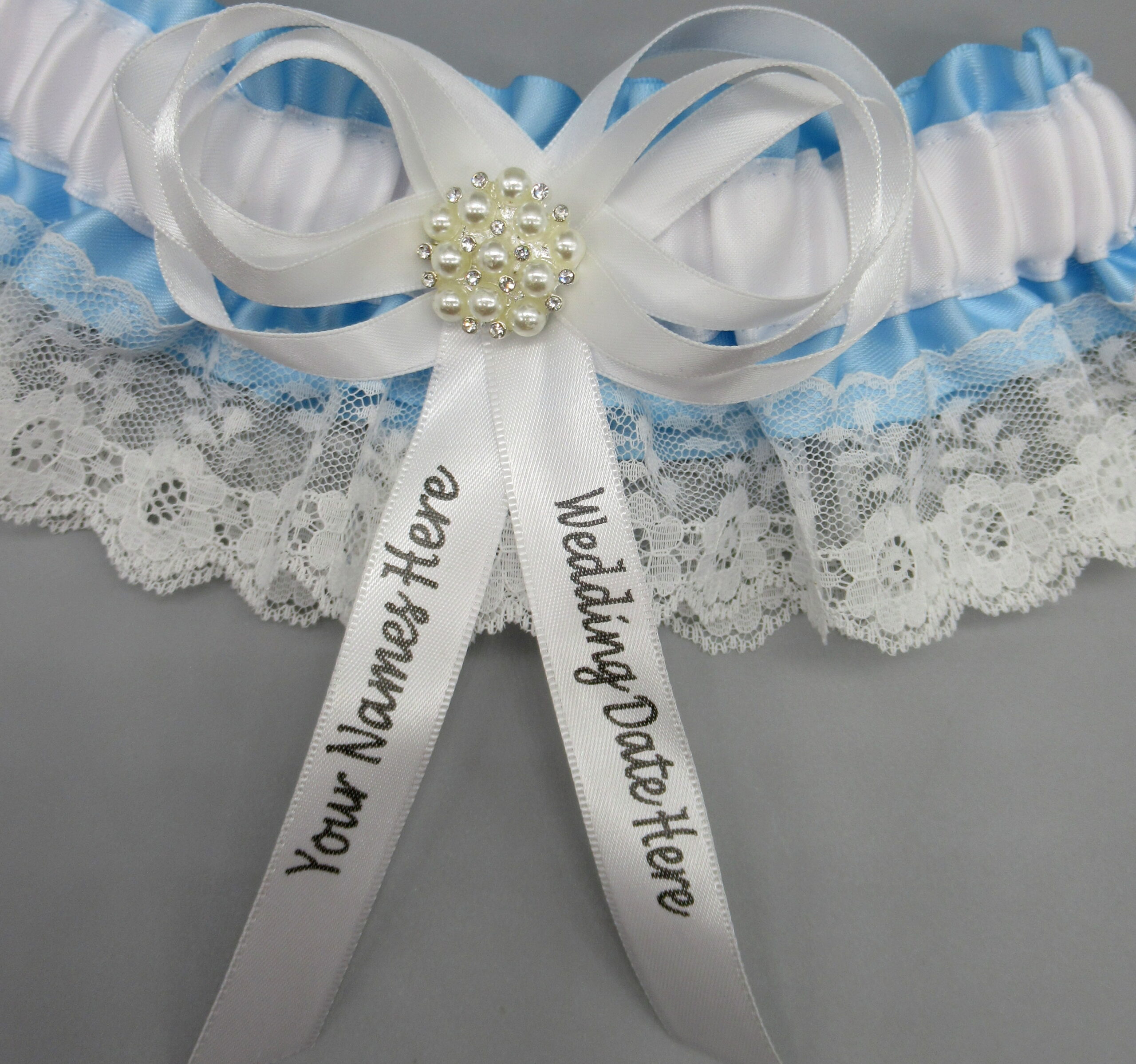 personalized bridal garter sets