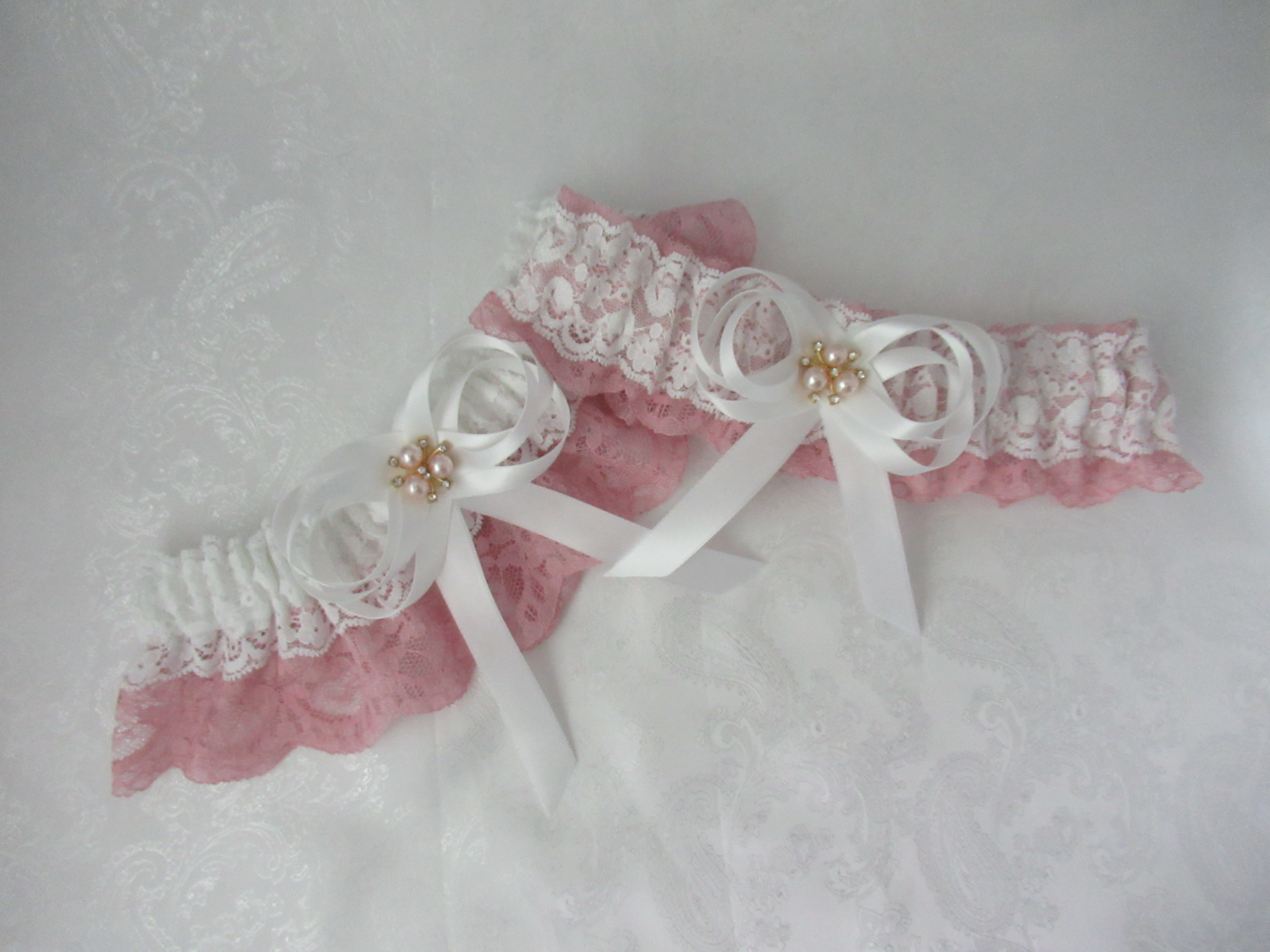 blush lace ribbon