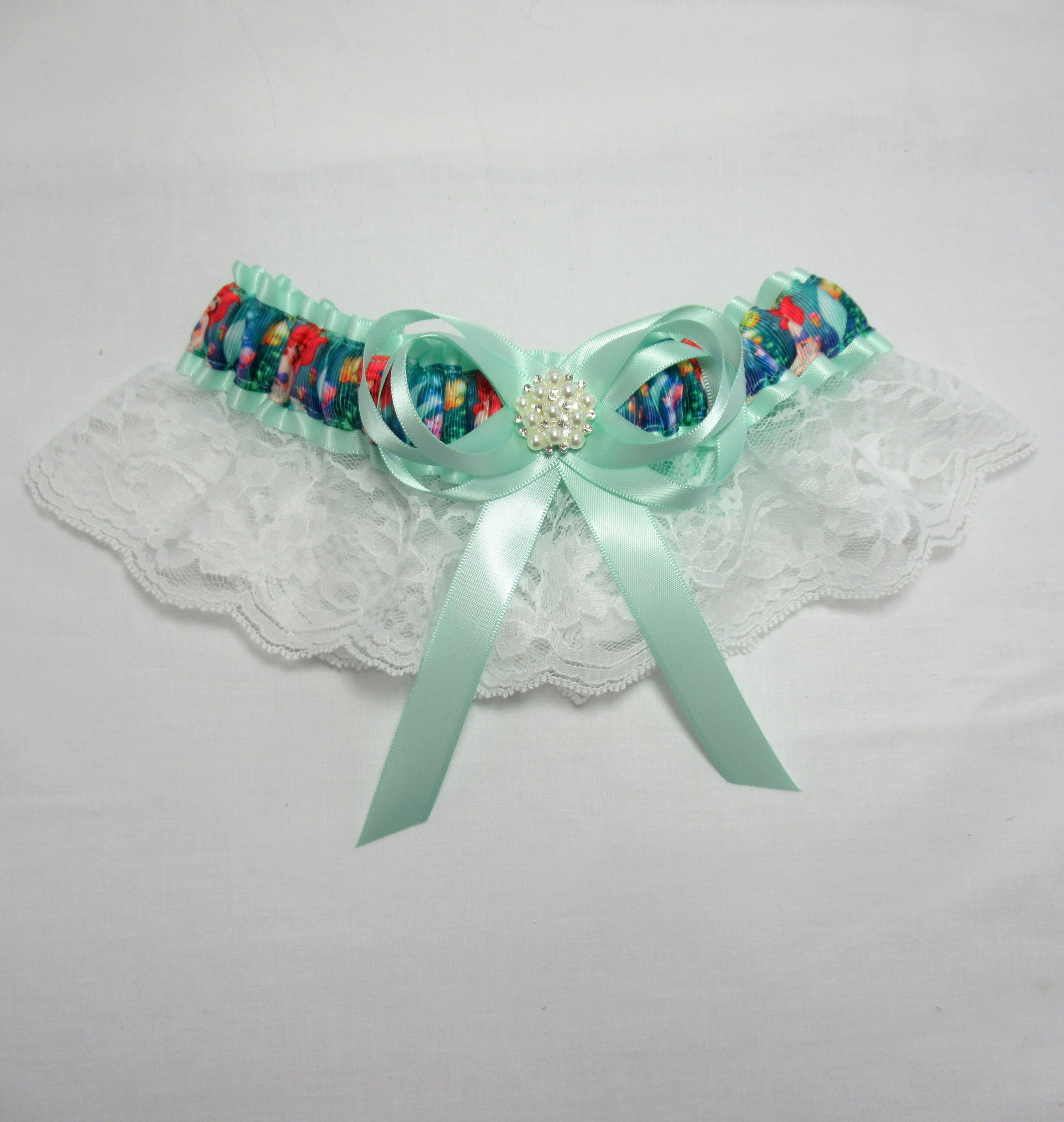 Disney The Little Mermaid Ariel Lace Bridal Wedding Garter ...