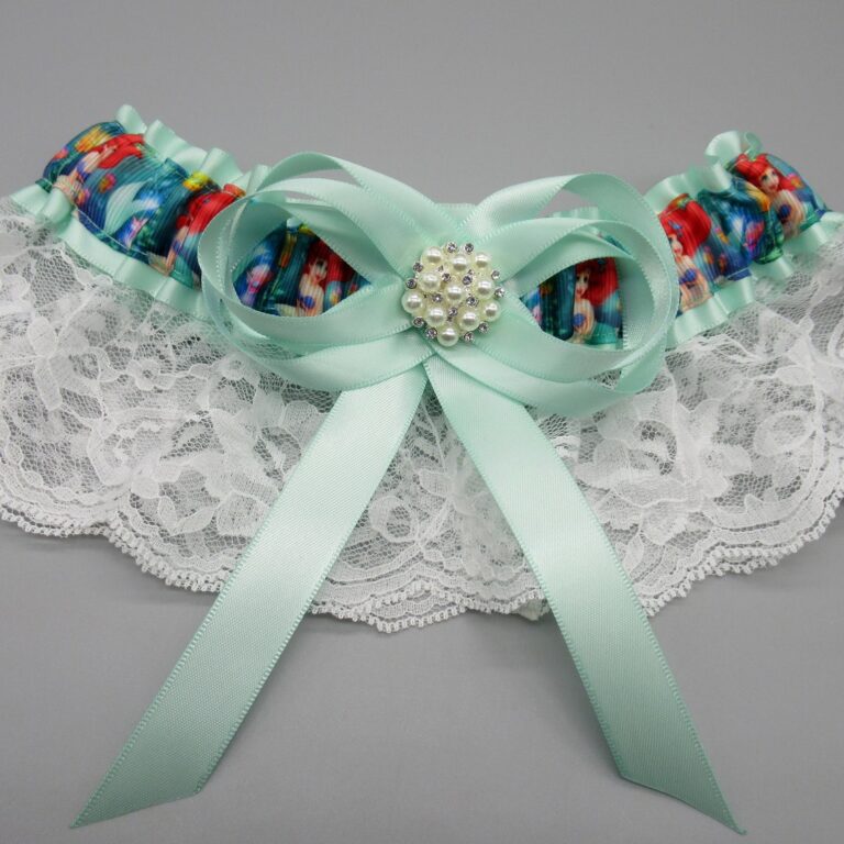 Disney The Little Mermaid Ariel Lace Bridal Wedding Garter ...