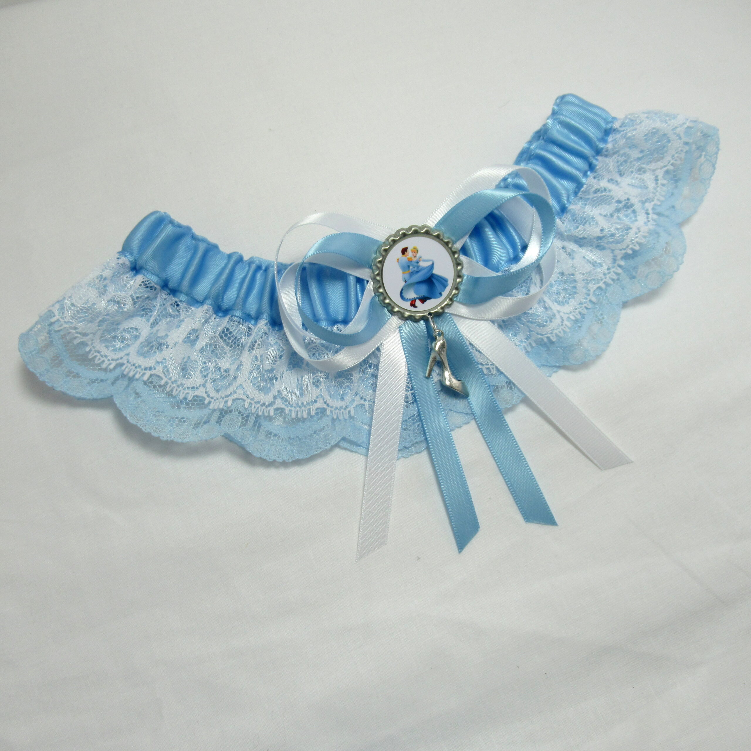 Disney Cinderella Slipper Lace Bridal Wedding Garter - Set ...